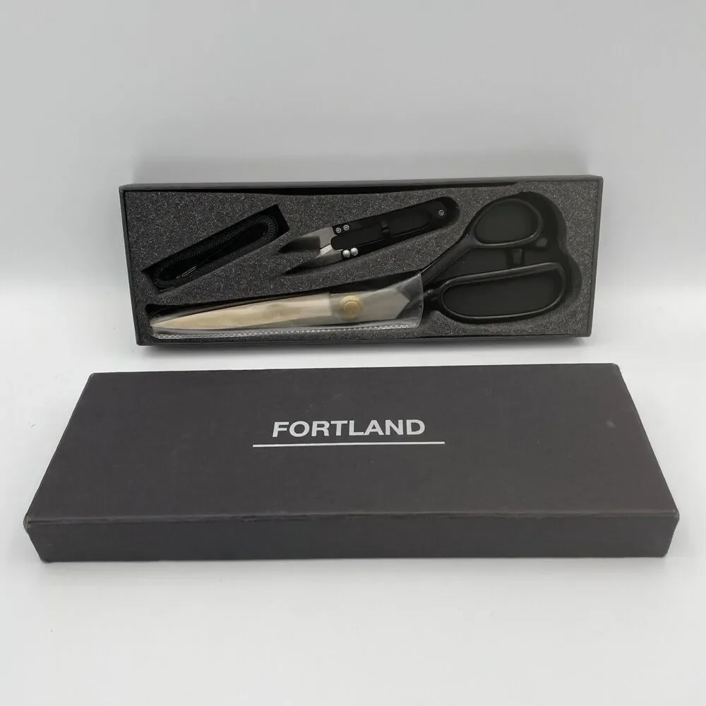 Fortland 3pc Right-Handed Sewing Scissors 10 Inch Kit Fabric Dressmaking Shears